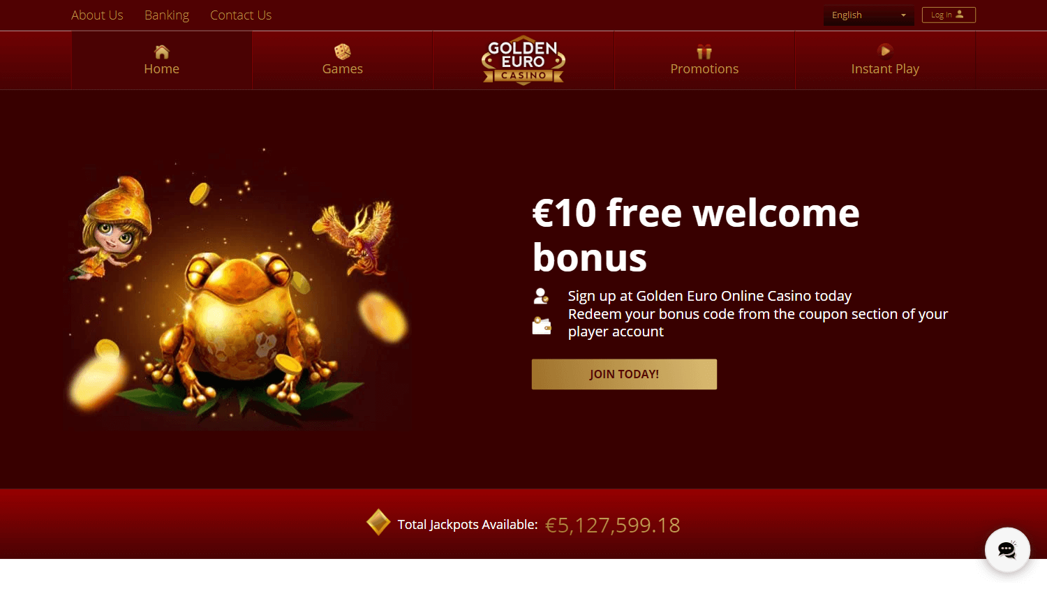 Top RTG Casinos Ranked for Players 2 golden euro casino homepage desktop