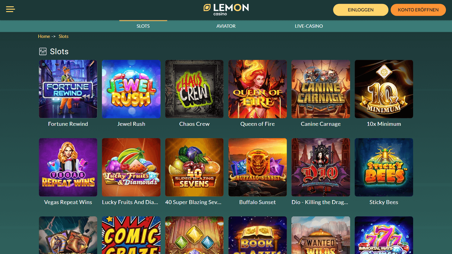 lemon casino app