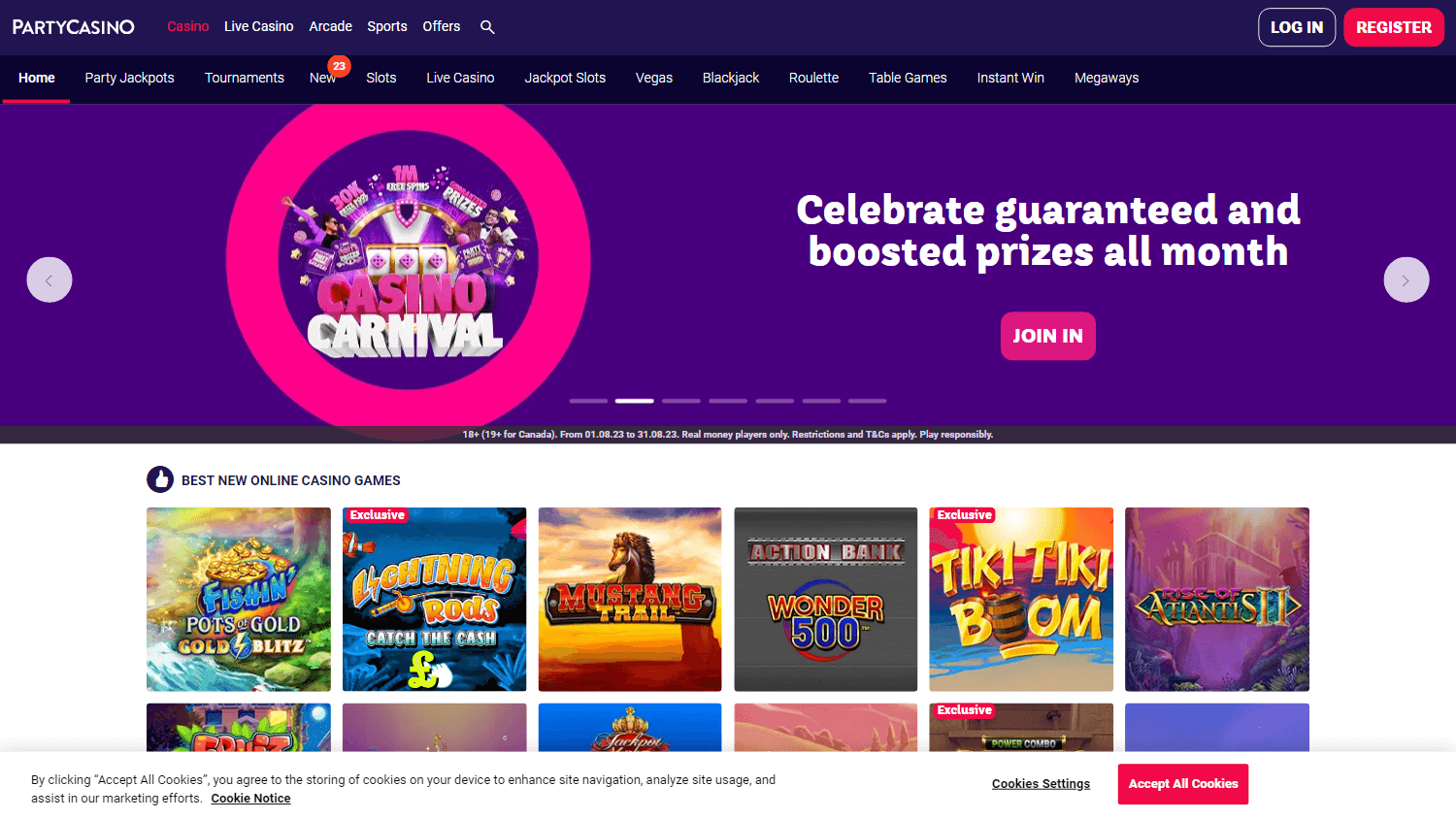 Party casino online