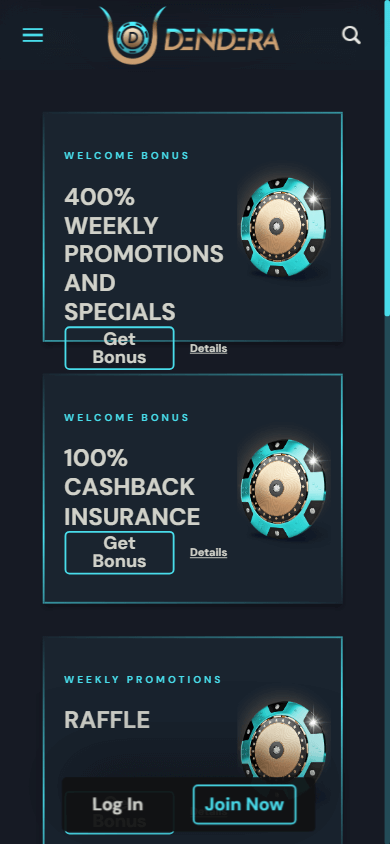 Dendera Casino Promotions Mobile