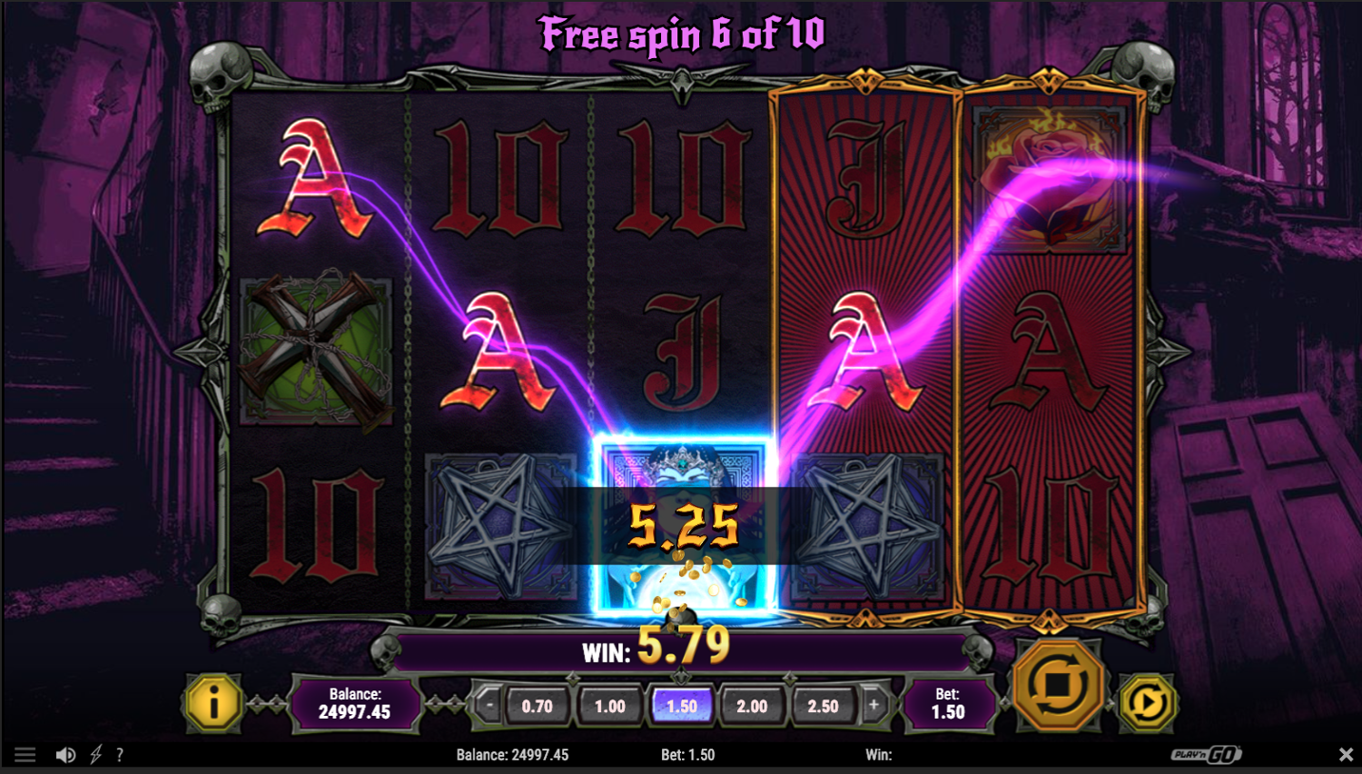 House of Doom - Free spins win