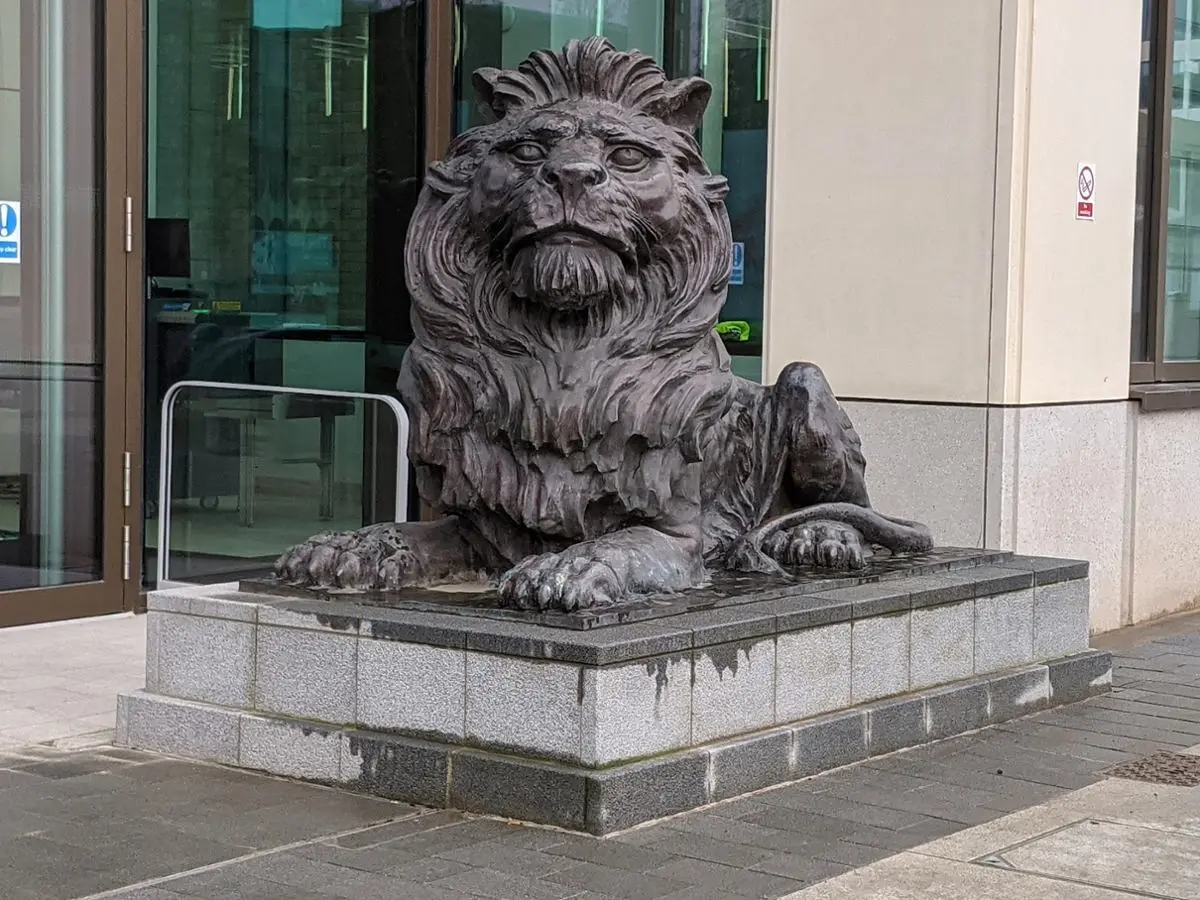 HSBC's lion.