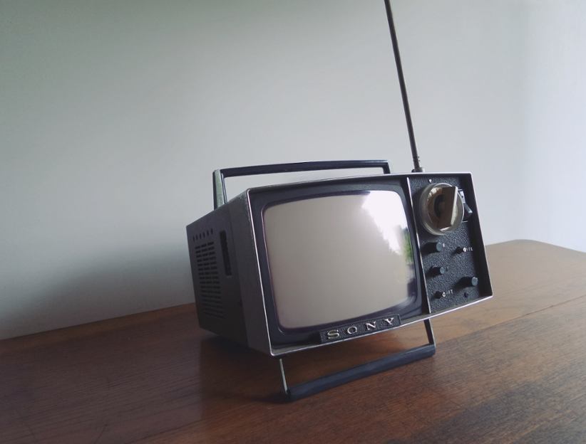 An old portable TV.