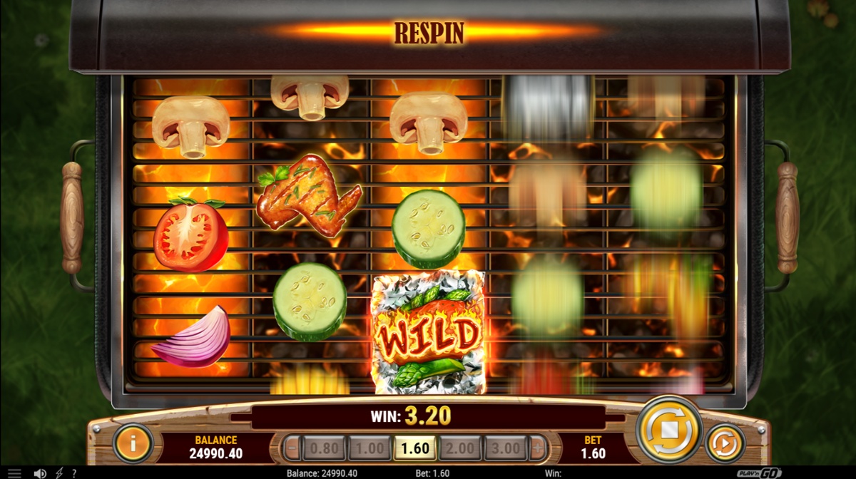 Sizzling Spins - Wild symbol respin