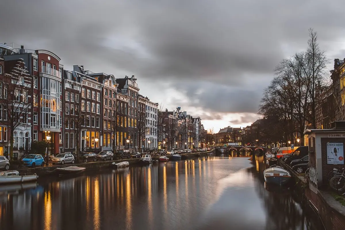 Netherlands, water channel.