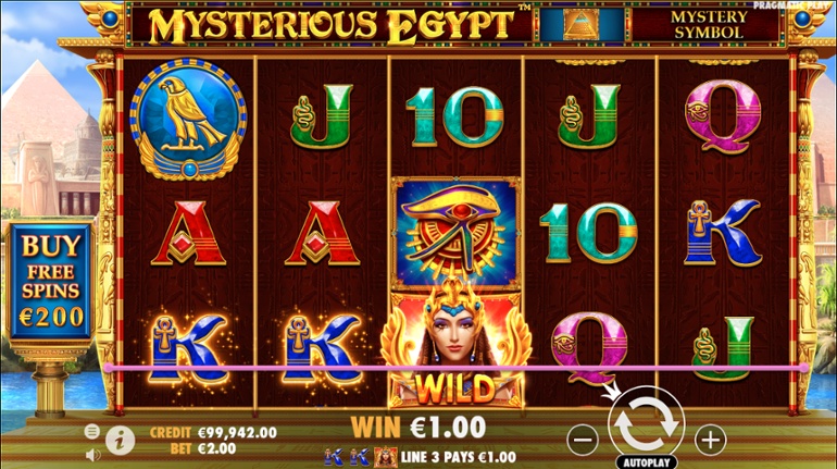 Mysterious Egypt slot win