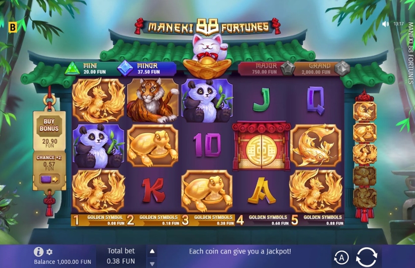 Maneki 88 Fortunes Demo Play Free Slot Game