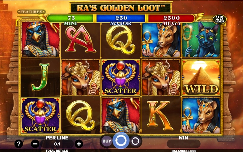 Ras Golden Loot - Sapphire Suns slot