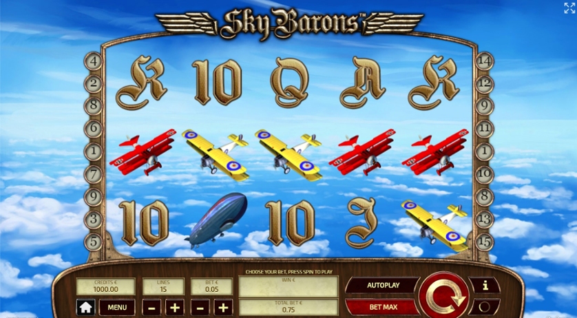 Sky Barons Free Play in Demo Mode