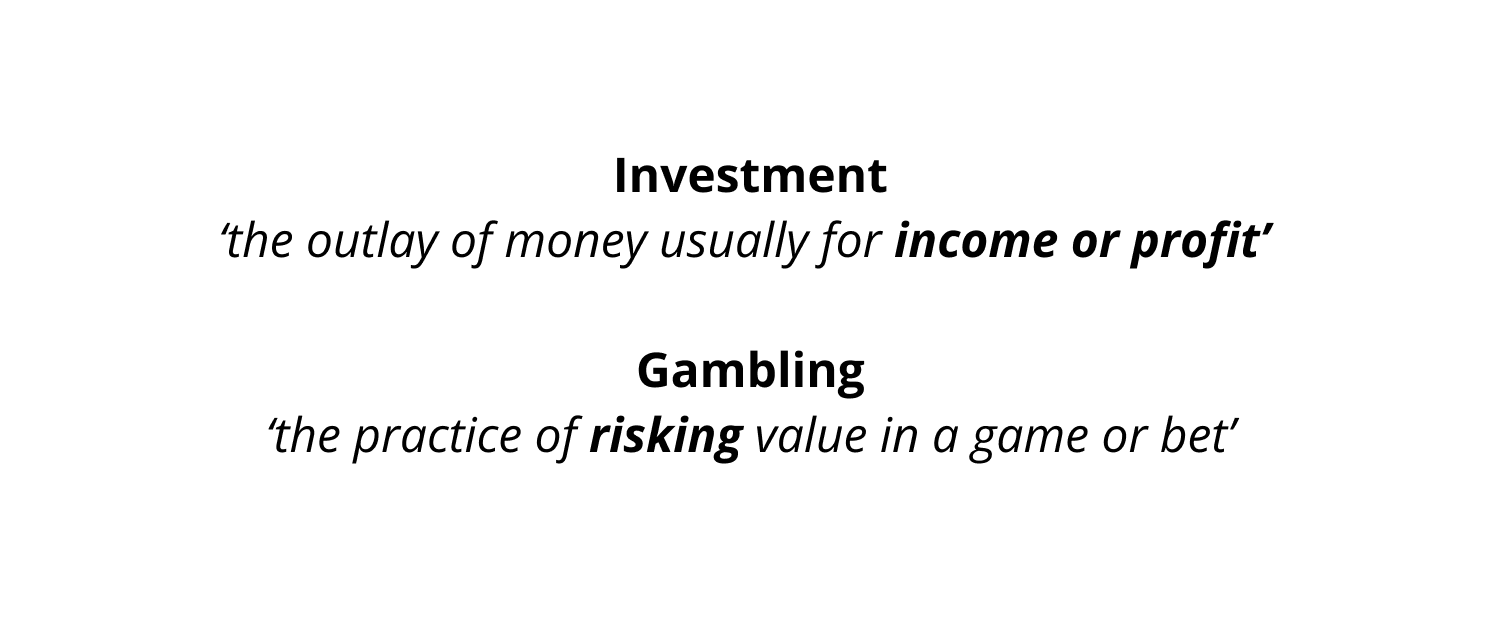 Investing vs Gambling