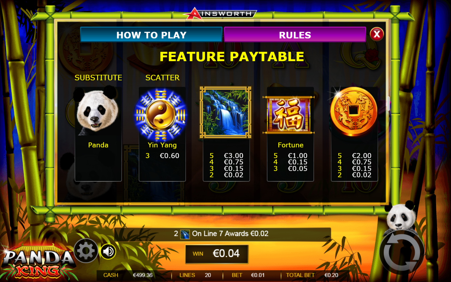 Panda King Free Play in Demo Mode and Game Review