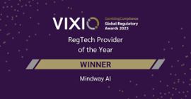 Mindway AI wins regtech provider of the year.