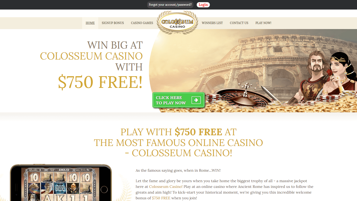 Colosseum Casino Login Deposit Options Reviewed for Kiwi Gamblers