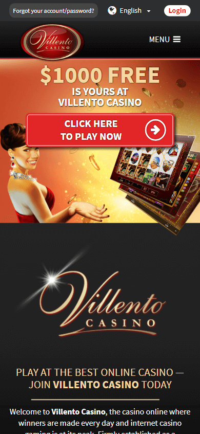 villento_casino_homepage_mobile