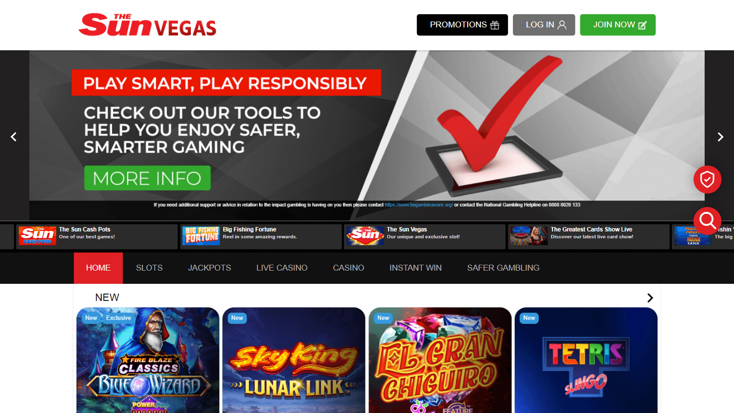 the_sun_vegas_casino_homepage_desktop