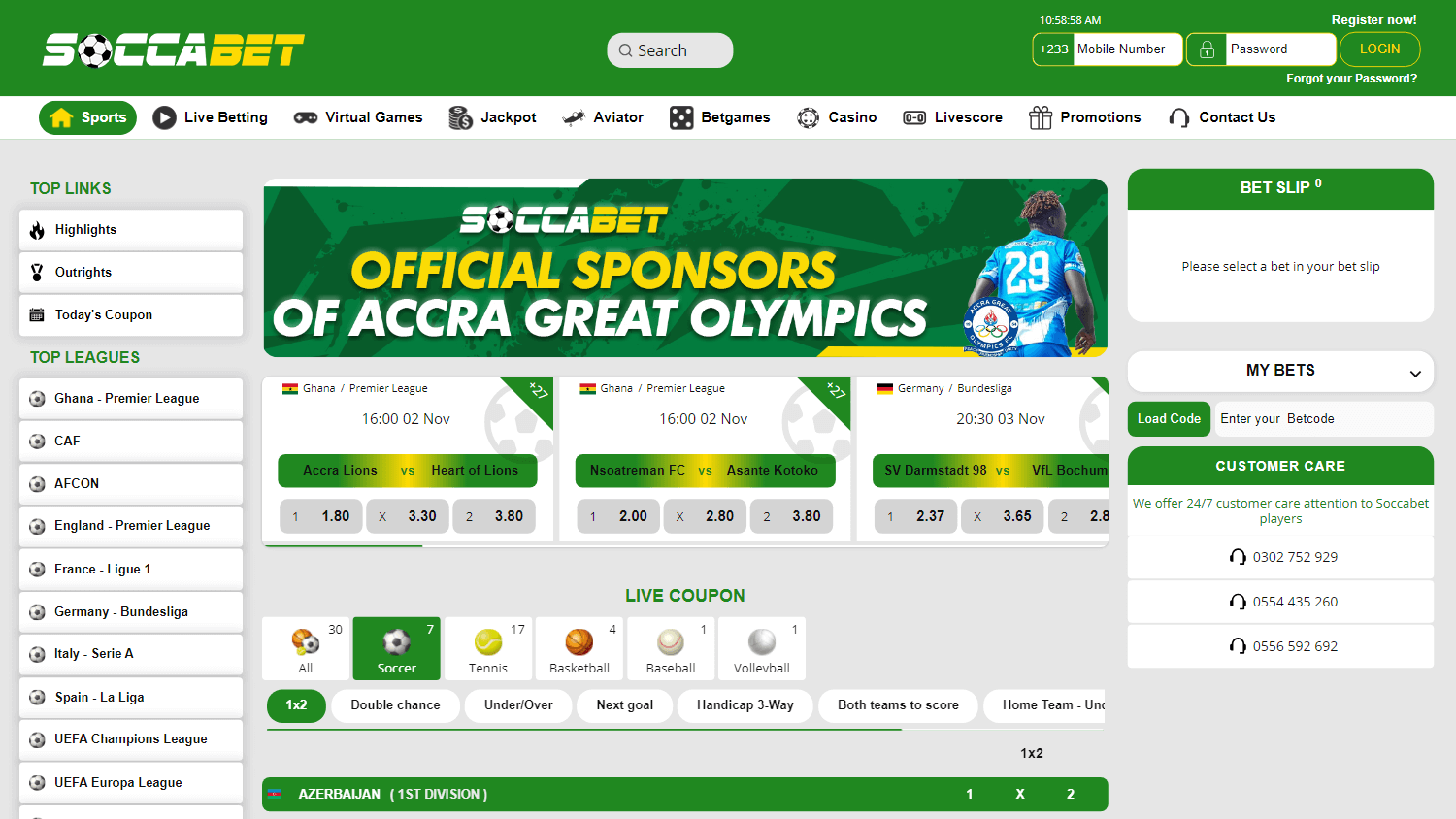 soccabet_casino_homepage_desktop