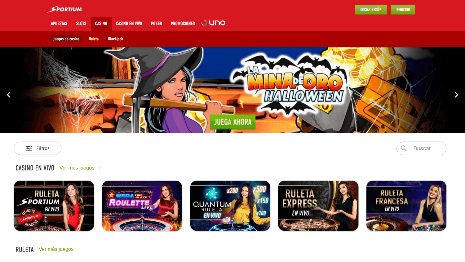 sportium_casino_homepage_desktop