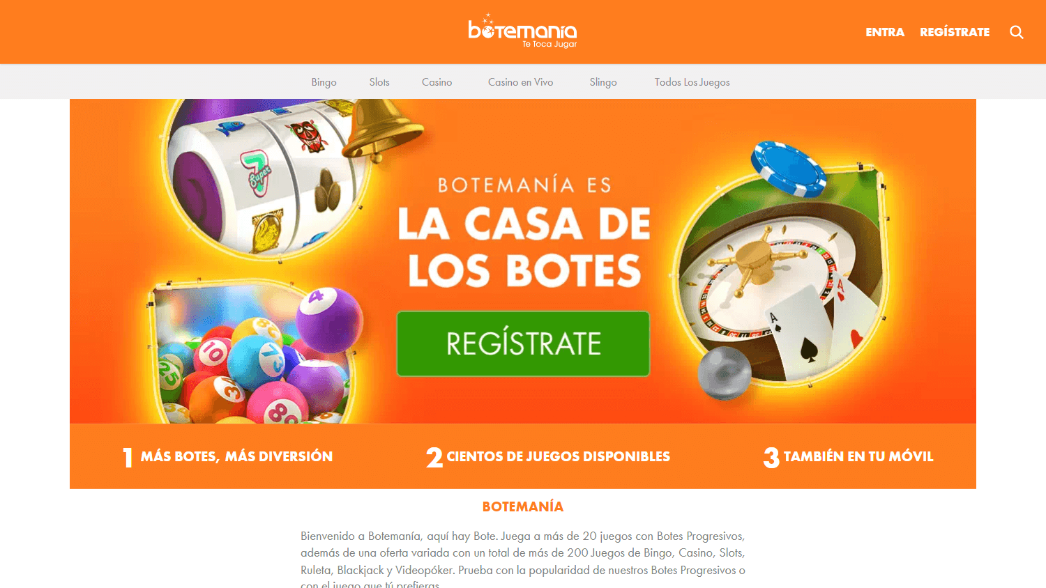 botemania_casino_homepage_desktop