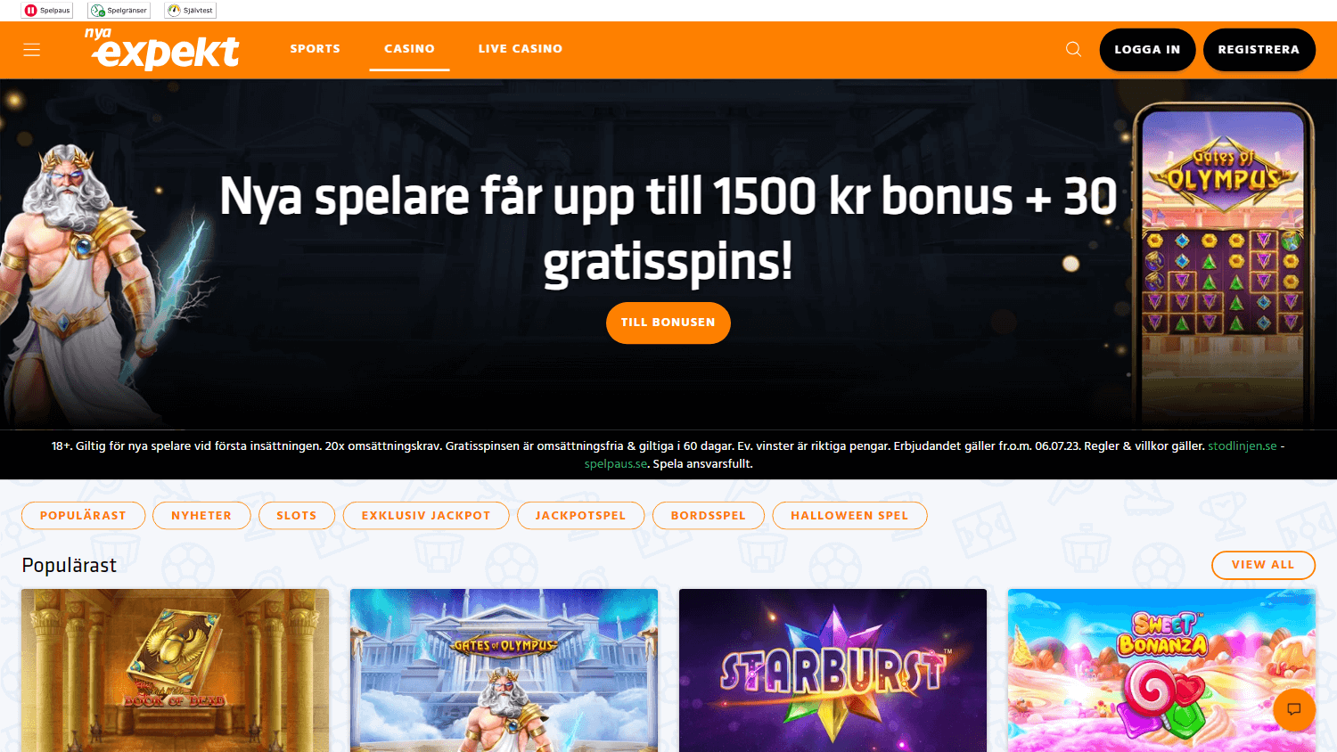 expekt_casino_se_homepage_desktop