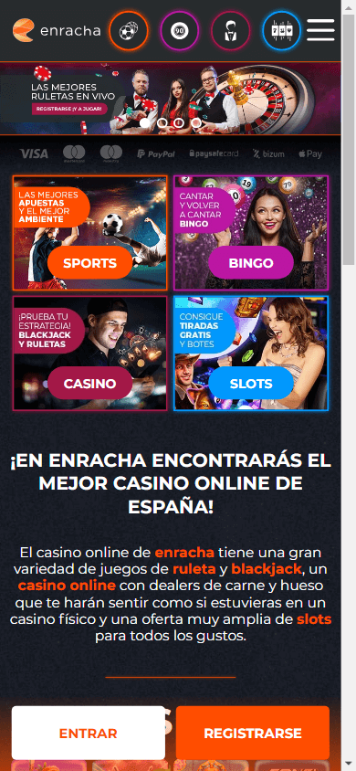 enracha_casino_homepage_mobile