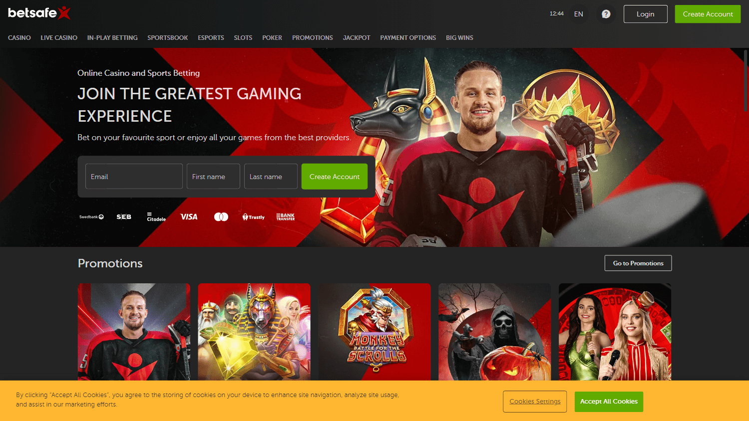 betsafe_casino_lv_homepage_desktop