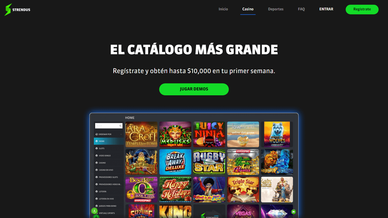 strendus_casino_homepage_desktop