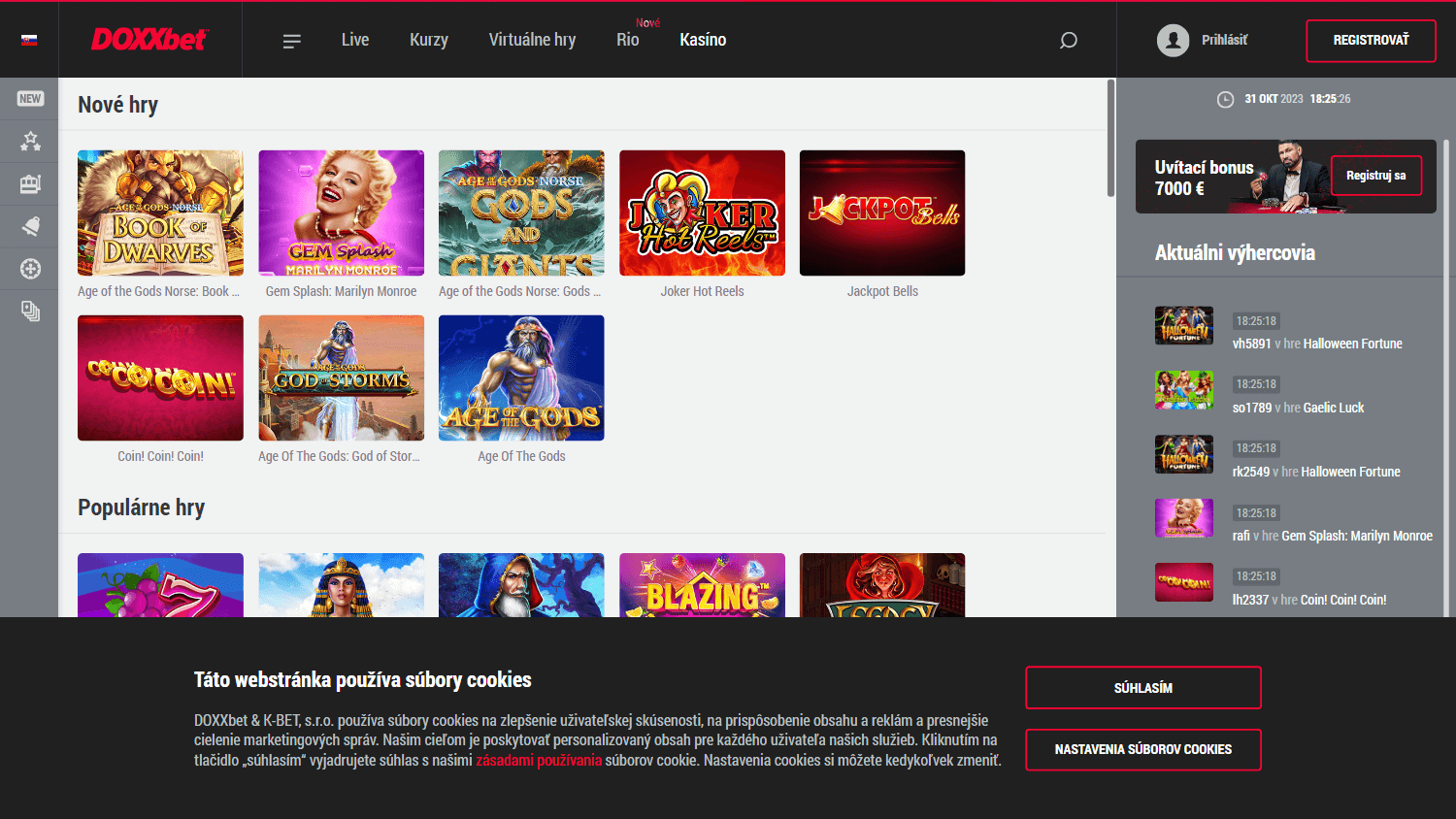 doxxbet_casino_homepage_desktop