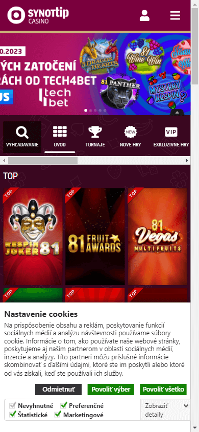 synot_tip_casino_sk_homepage_mobile