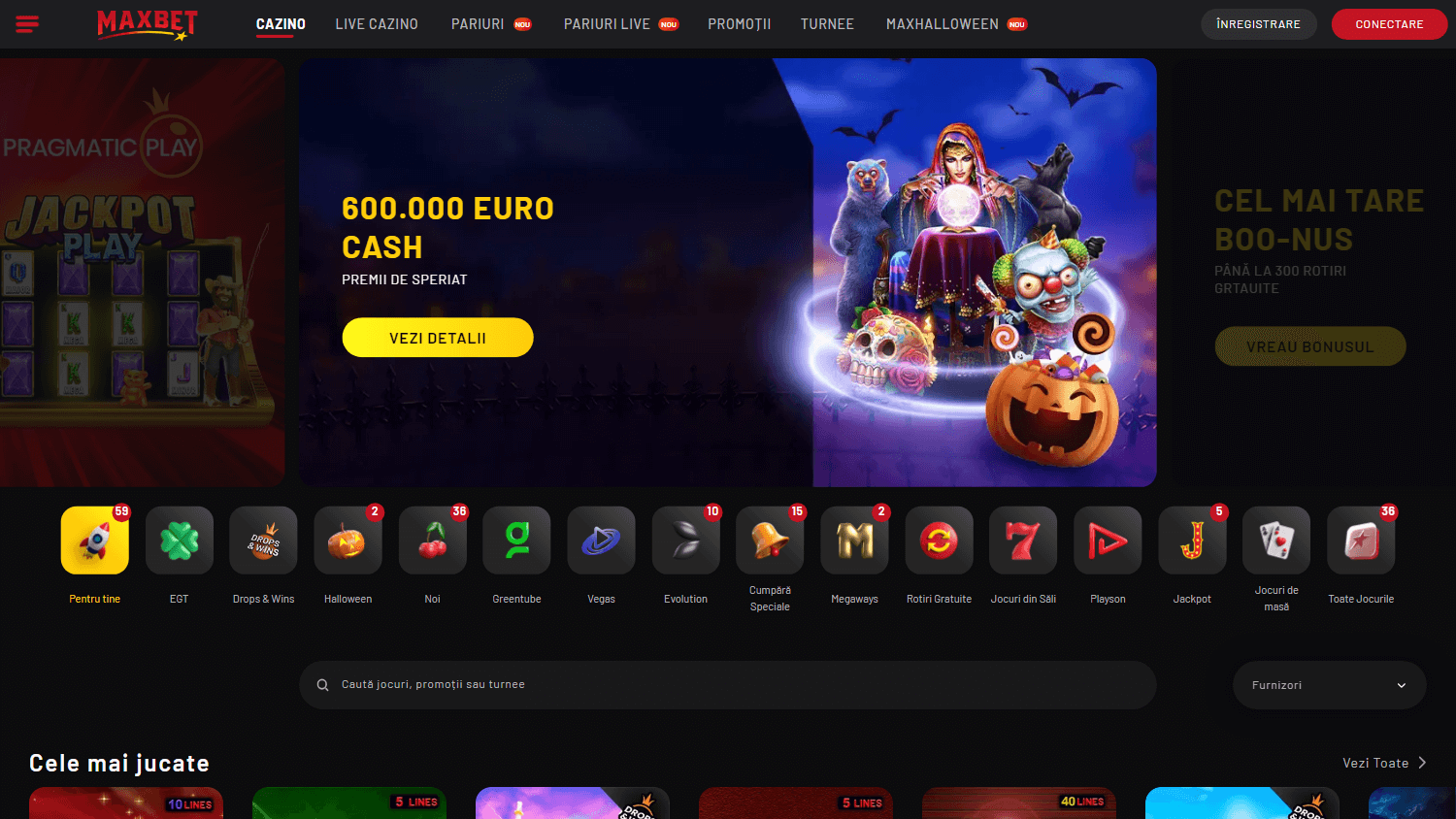 maxbet_casino_ro_homepage_desktop