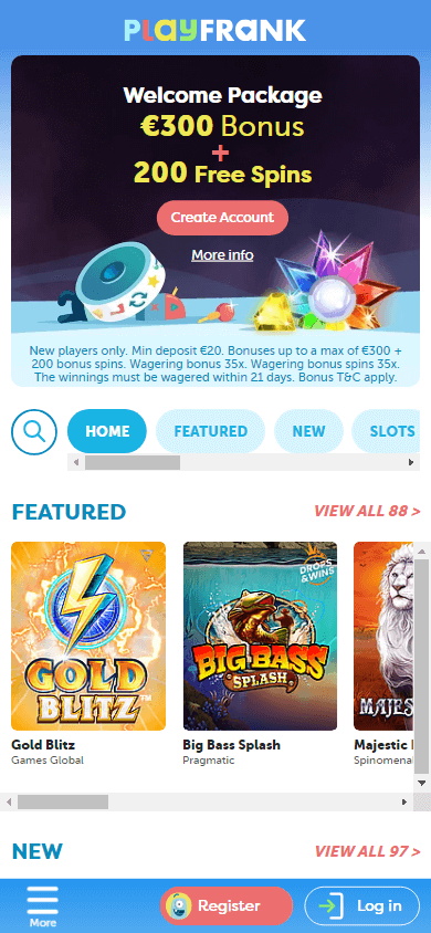 playfrank_casino_homepage_mobile