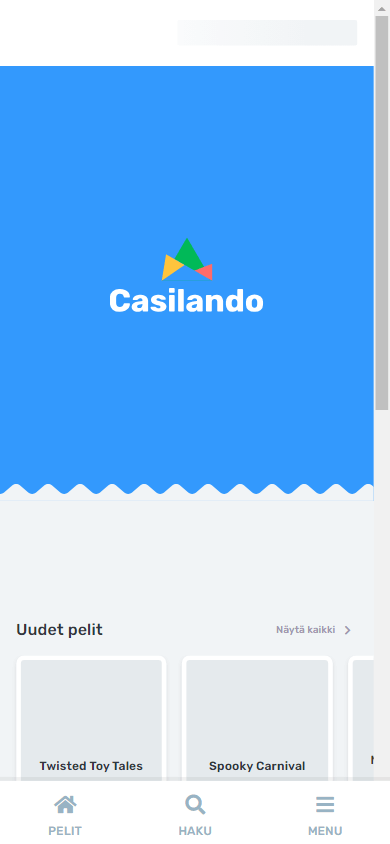 casilando_casino_homepage_mobile
