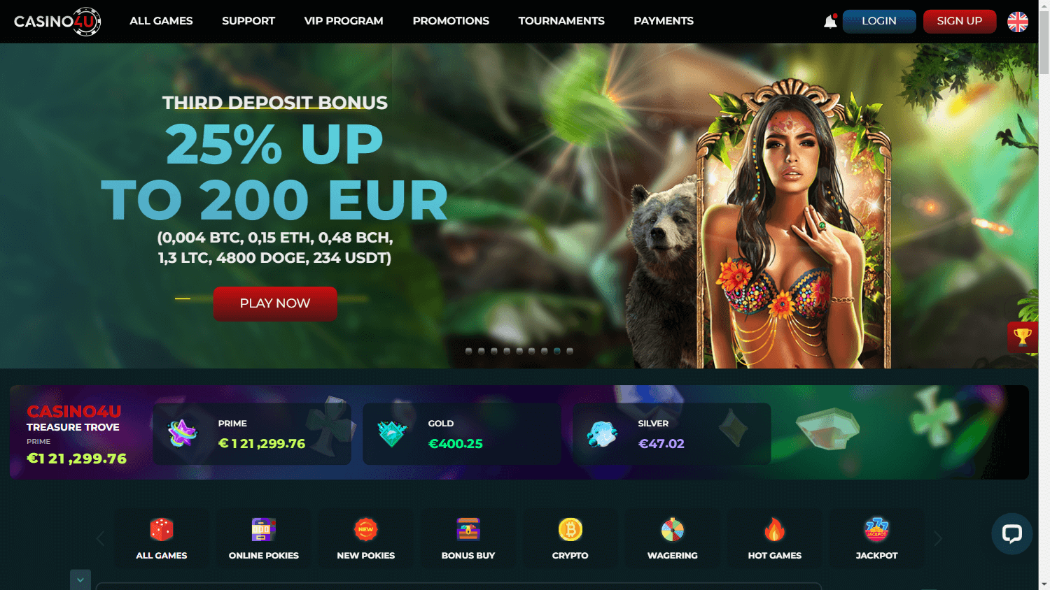 casino4u_homepage_desktop