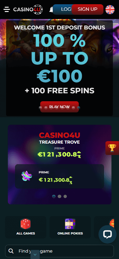 casino4u_homepage_mobile