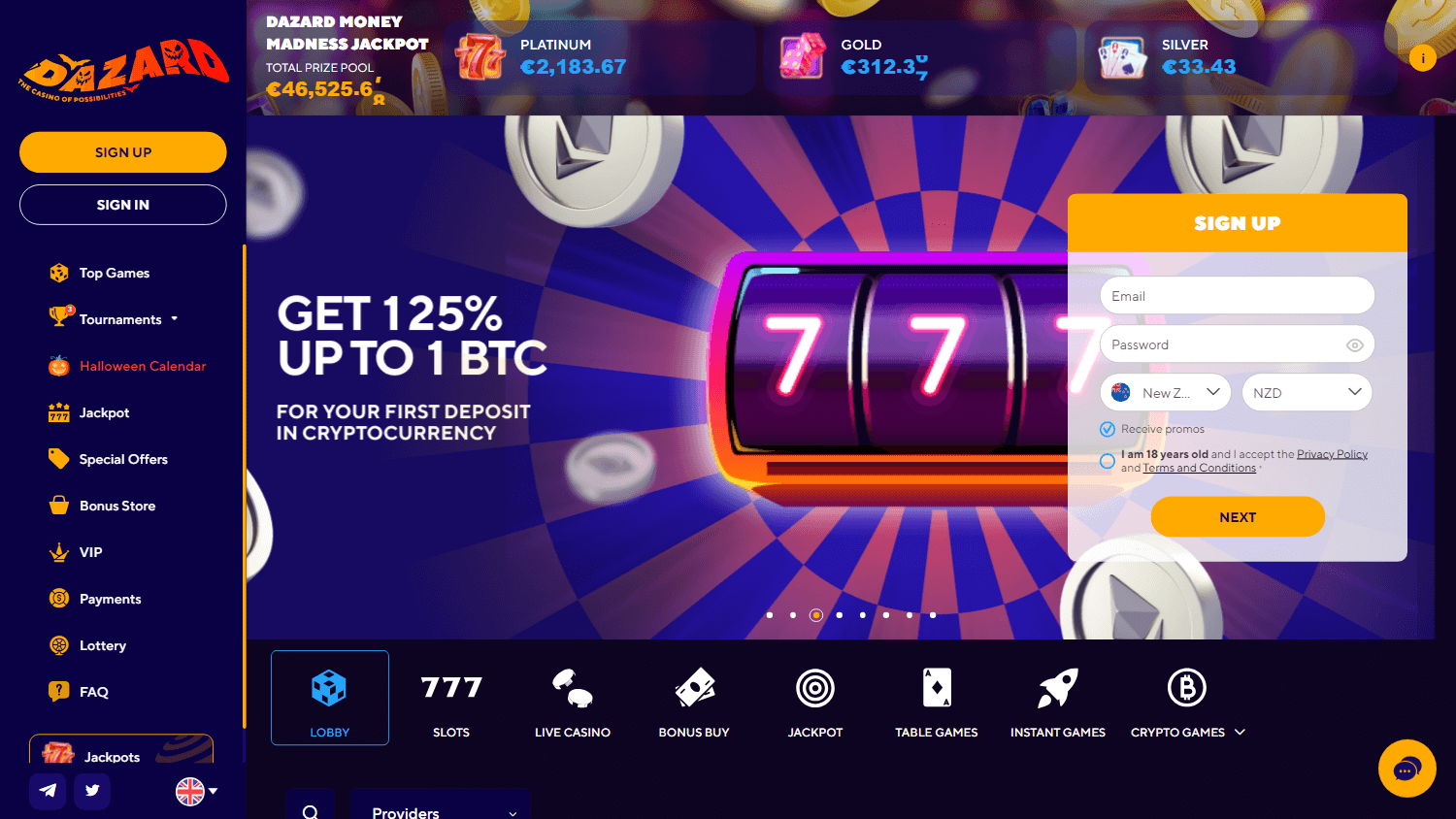 dazard_casino_homepage_desktop