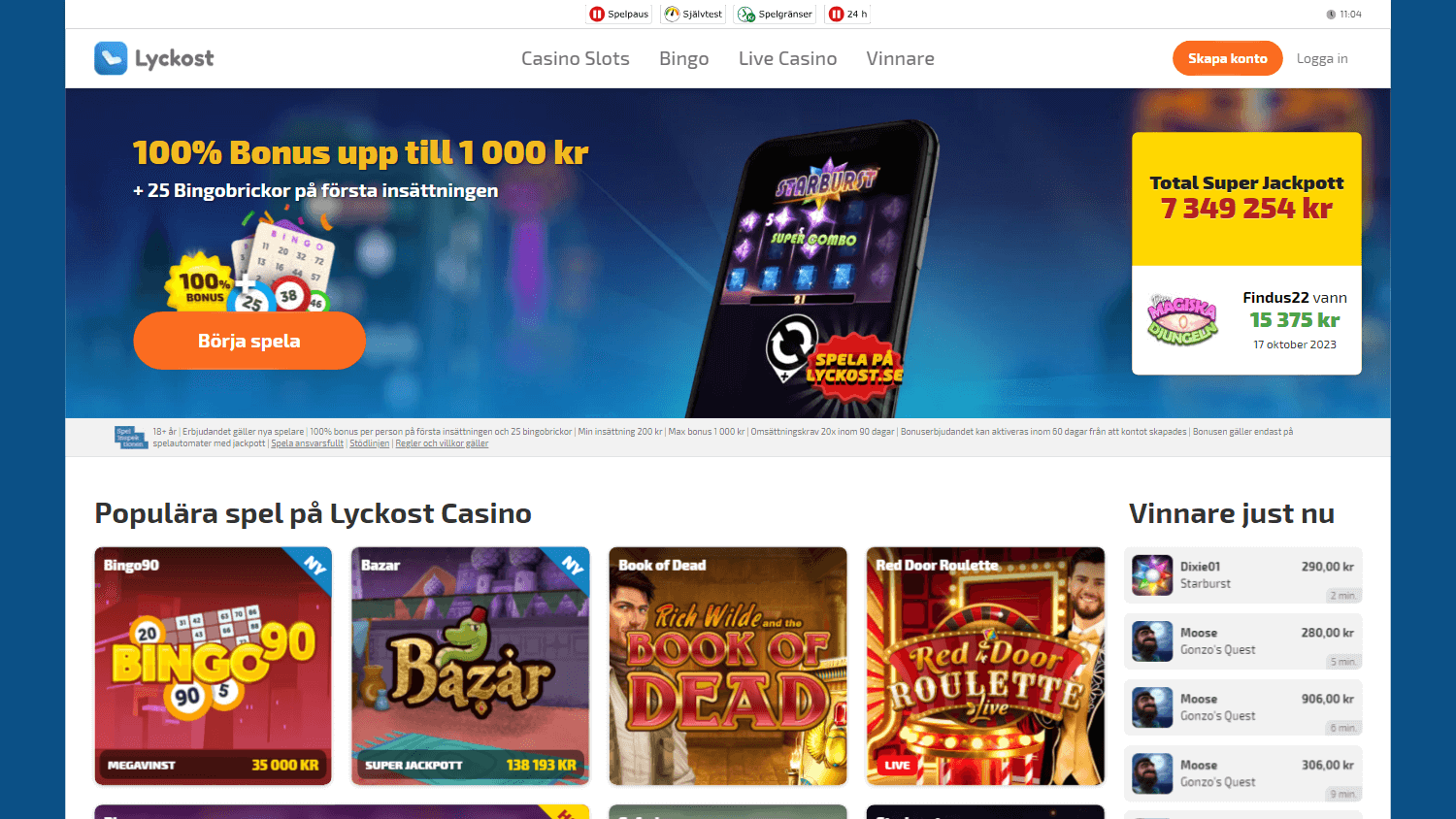 lyckost_casino_homepage_desktop