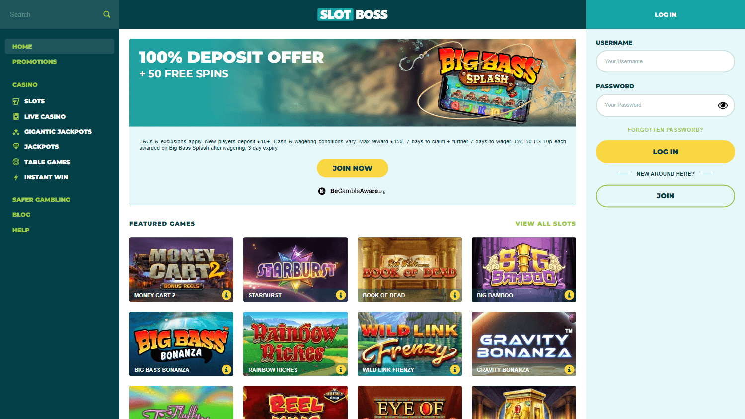 slot_boss_casino_homepage_desktop