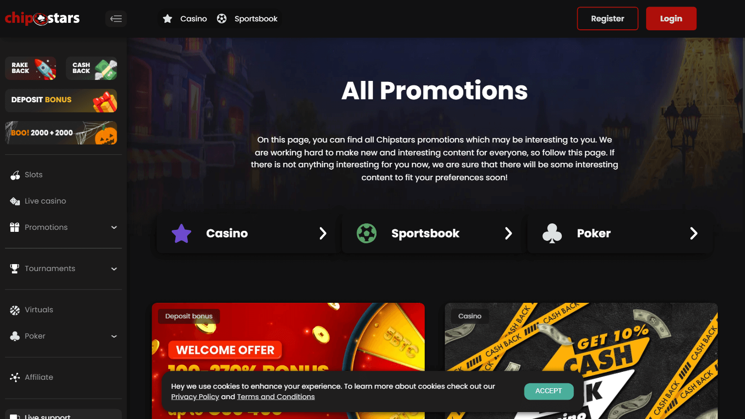 chipstars promo code
