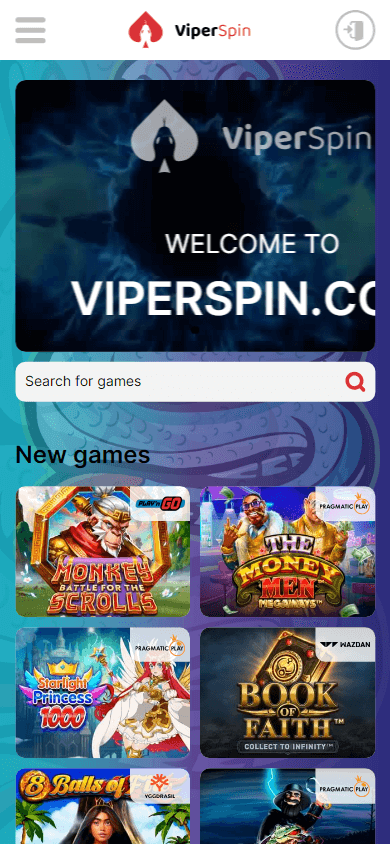 viperspin_casino_homepage_mobile