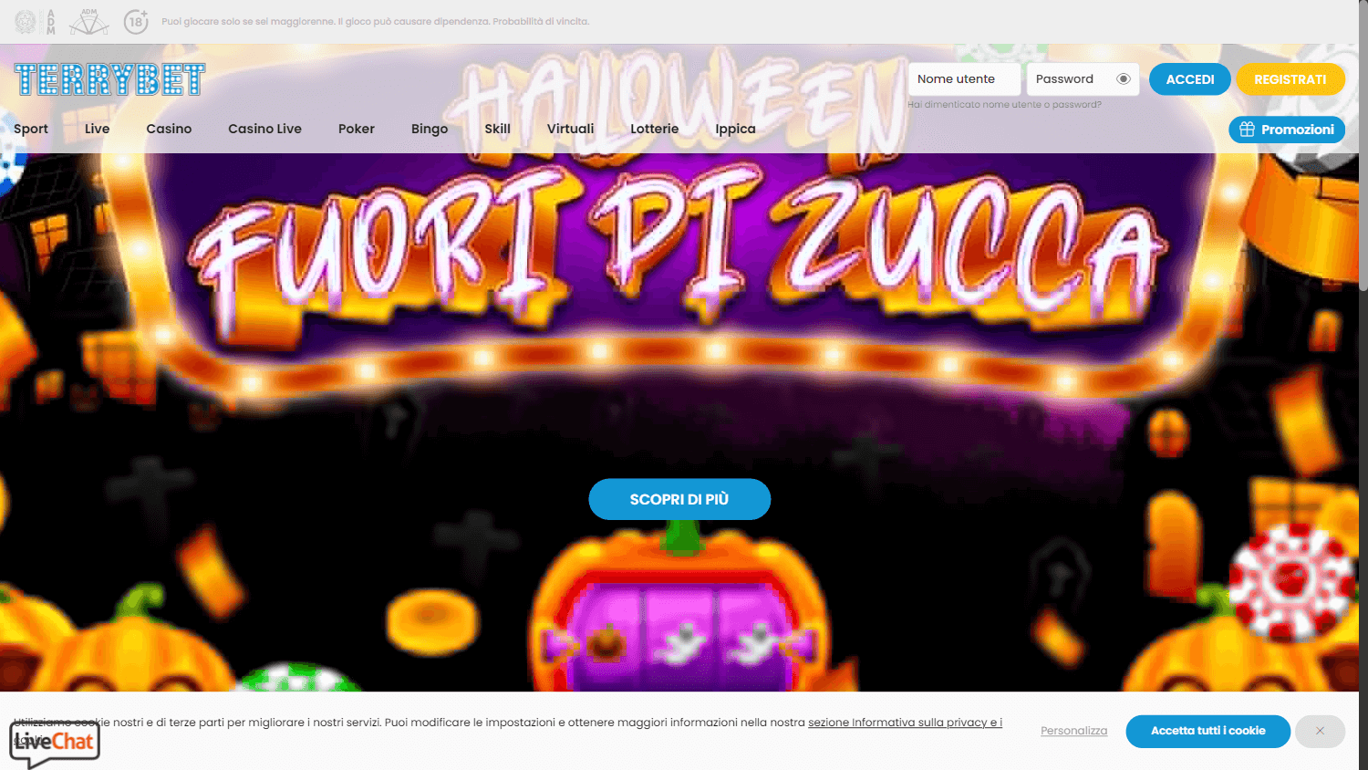 terrybet_casino_homepage_desktop