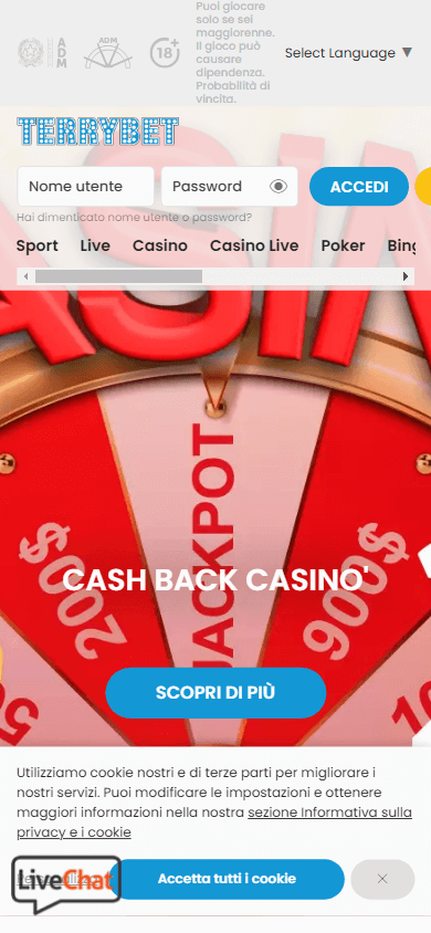 terrybet_casino_homepage_mobile