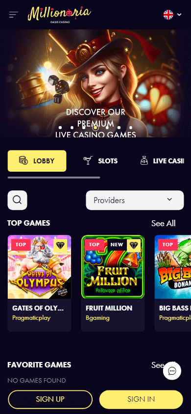 millionaria_casino_homepage_mobile