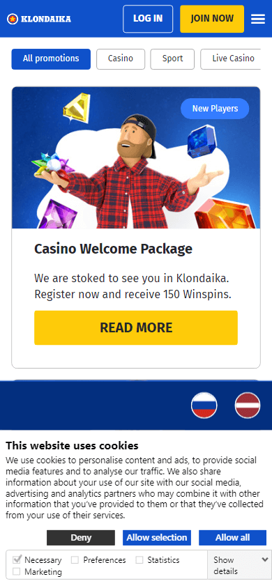 klondaika_casino_promotions_mobile