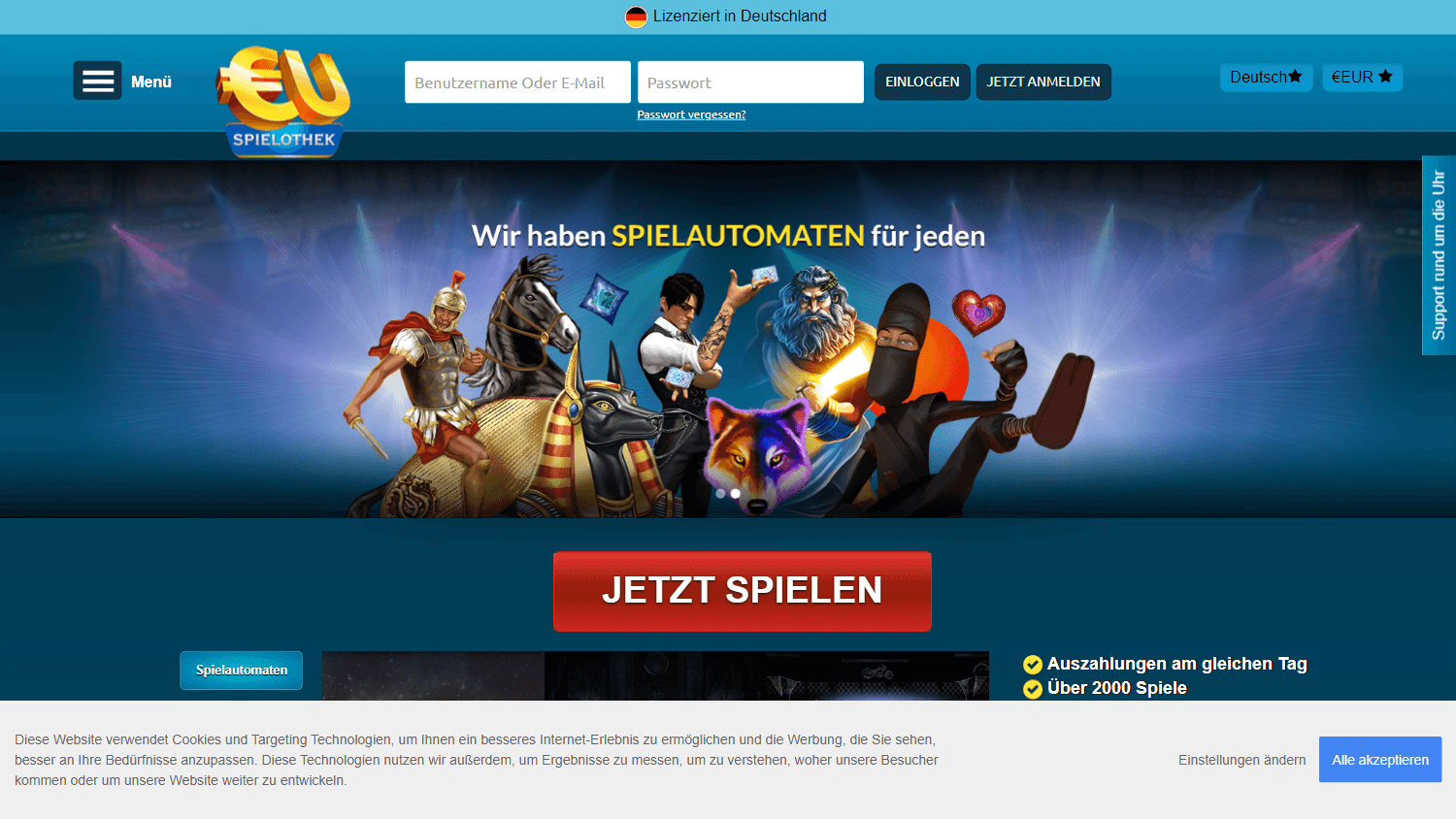 euspielothek_casino_homepage_desktop