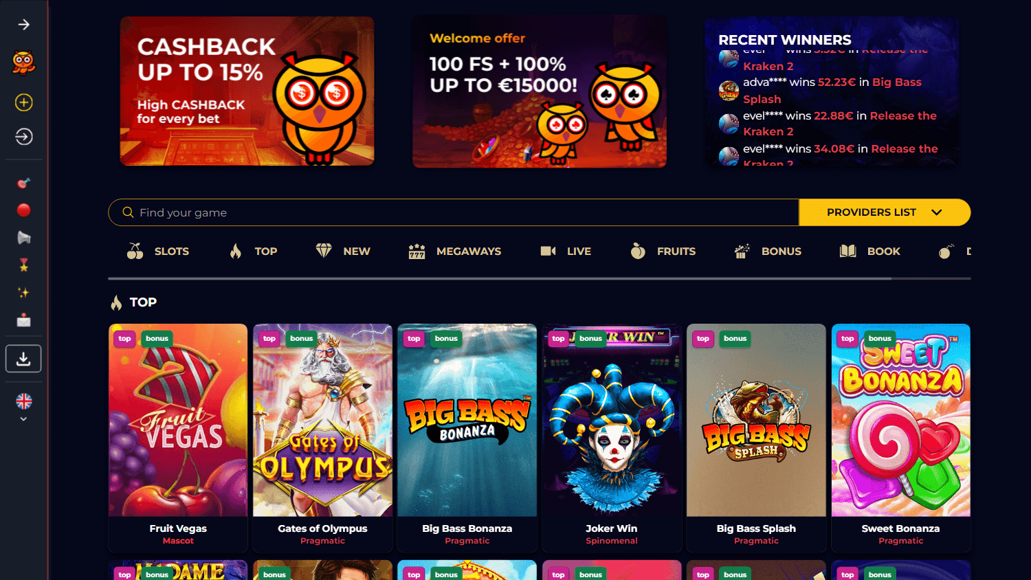 betsomnia_casino_homepage_desktop