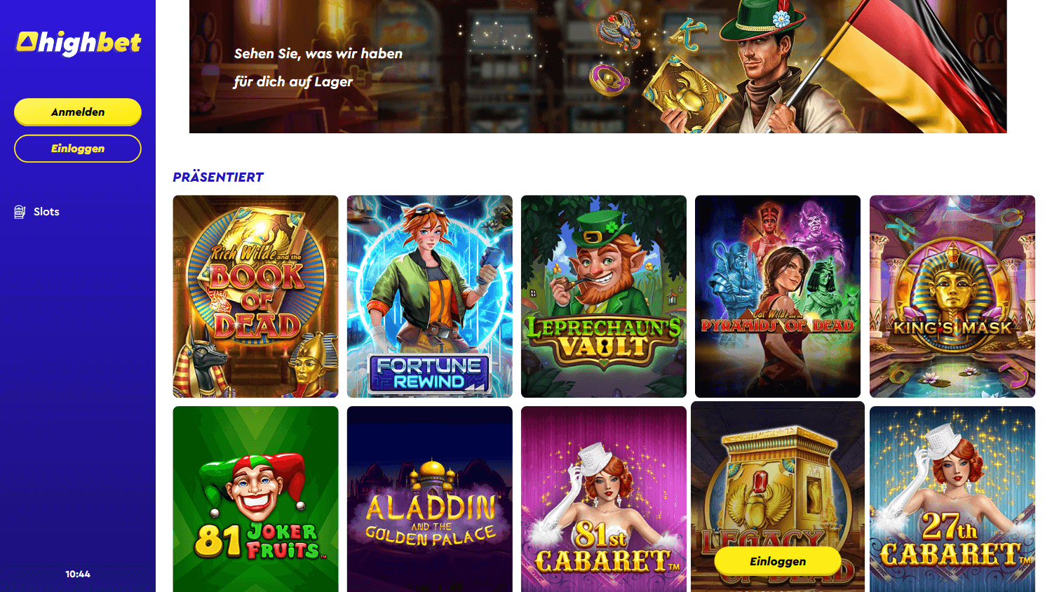 highbet_casino_de_homepage_desktop