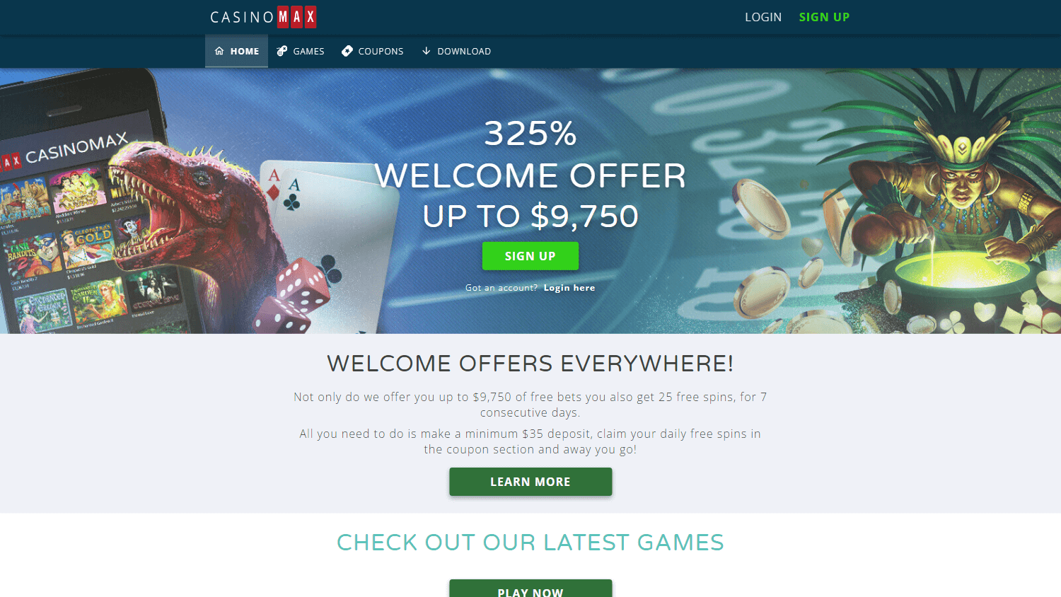 casinomax_homepage_desktop