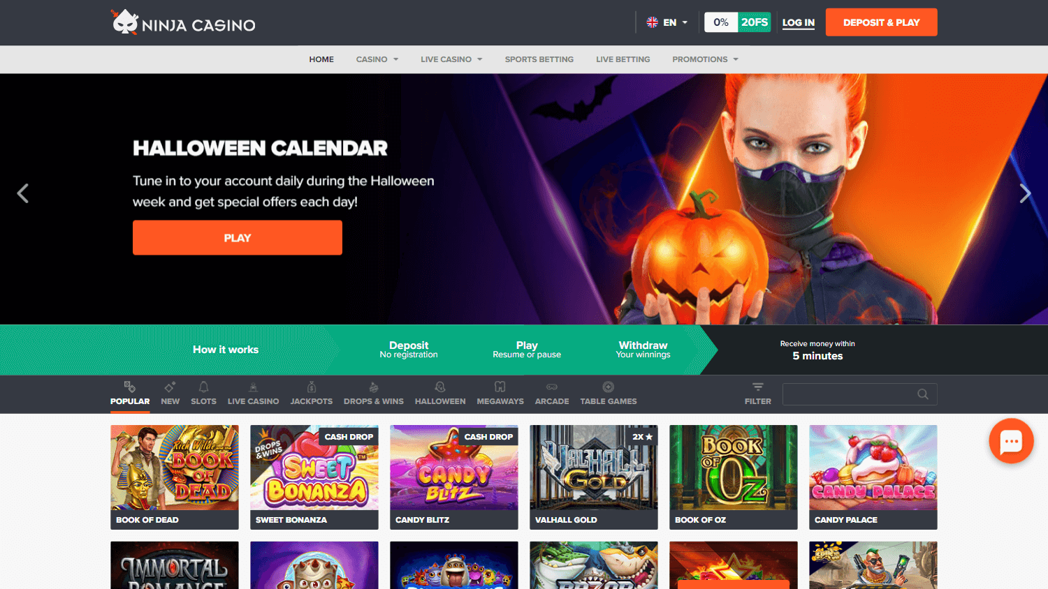 ninja_casino_homepage_desktop