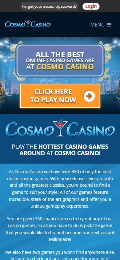 cosmo casino games