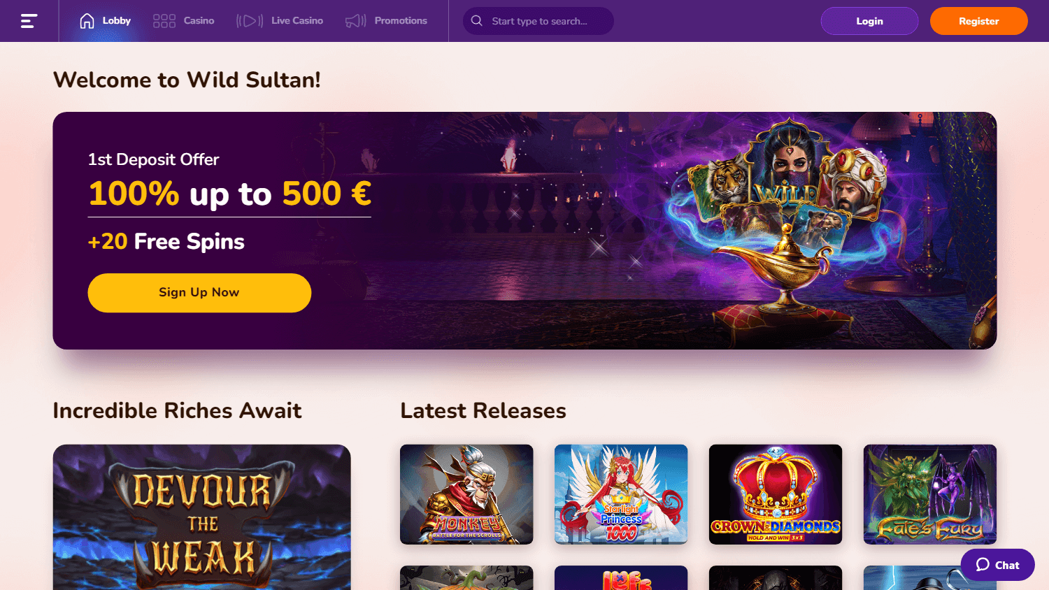 wild_sultan_casino_homepage_desktop