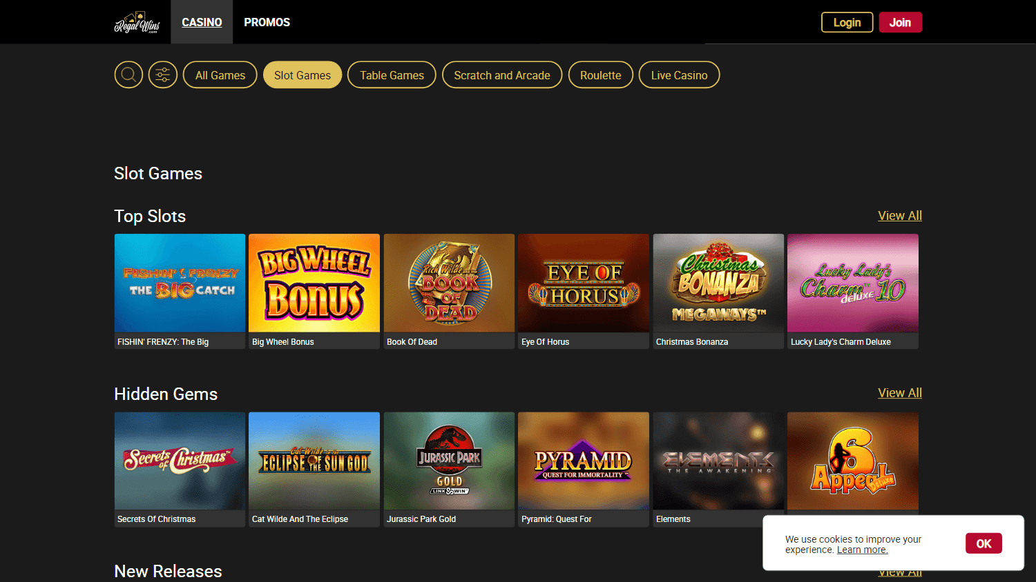 regal_wins_casino_homepage_desktop